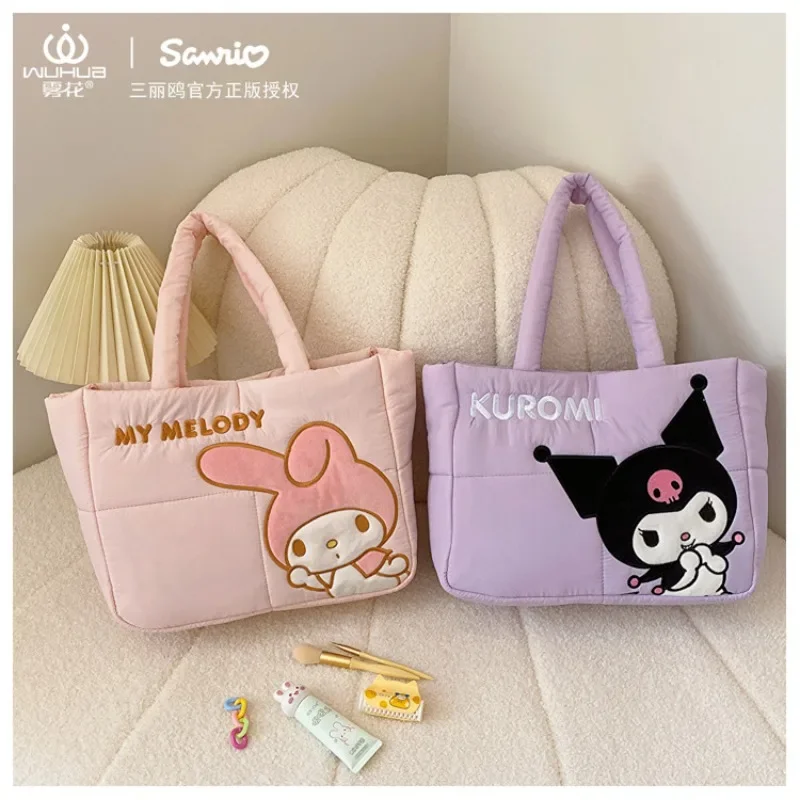 Bolsas de maquillaje de Hello Kitty, monederos y bolsos Sanrio, bolsa de lavado de melodía, Cinnamoroll, estuche de cosméticos, bolsa de mamá