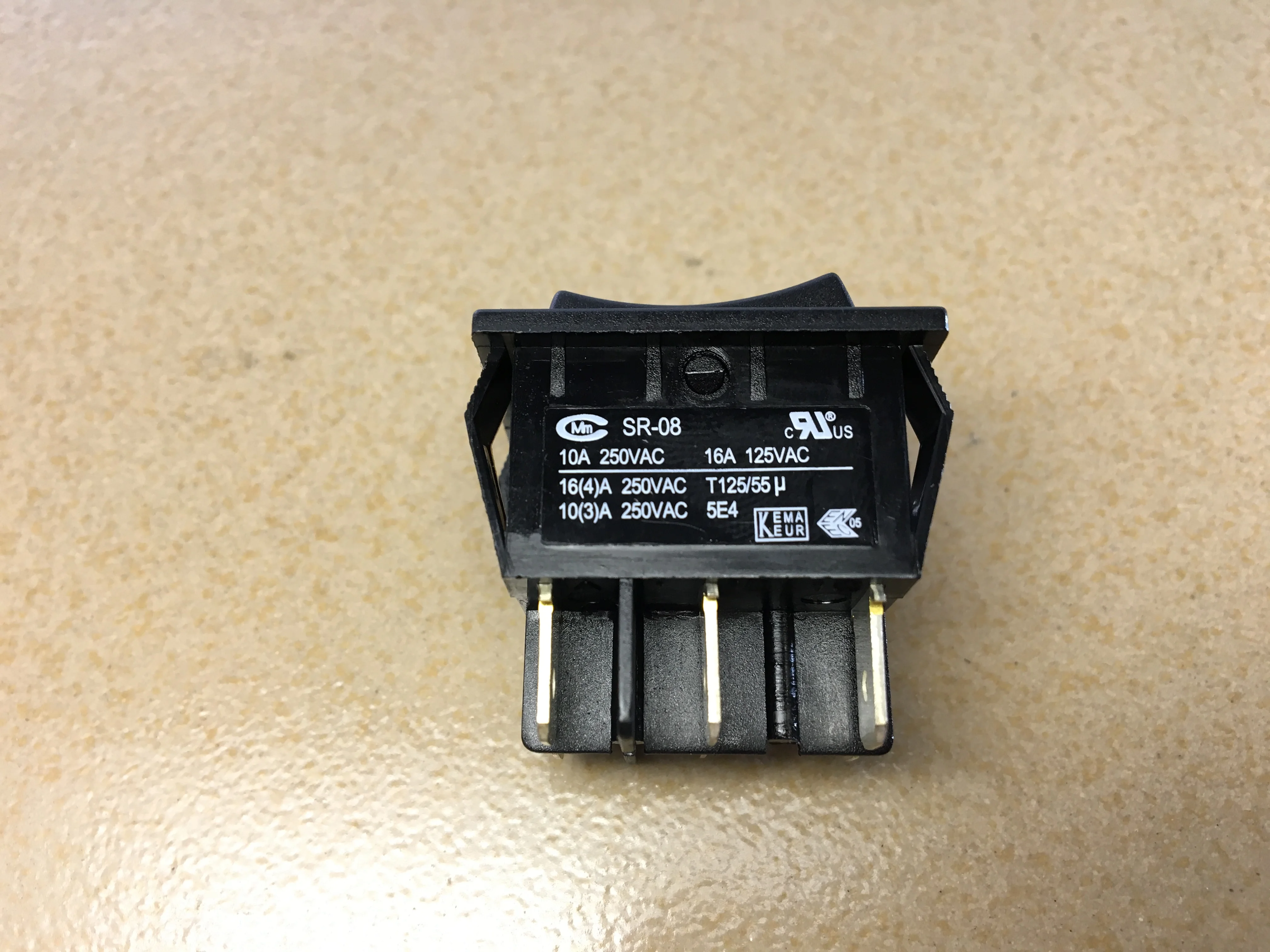

SR 08 imported high power silver contact ship type switch 16A 250V three speed power switch T125 55