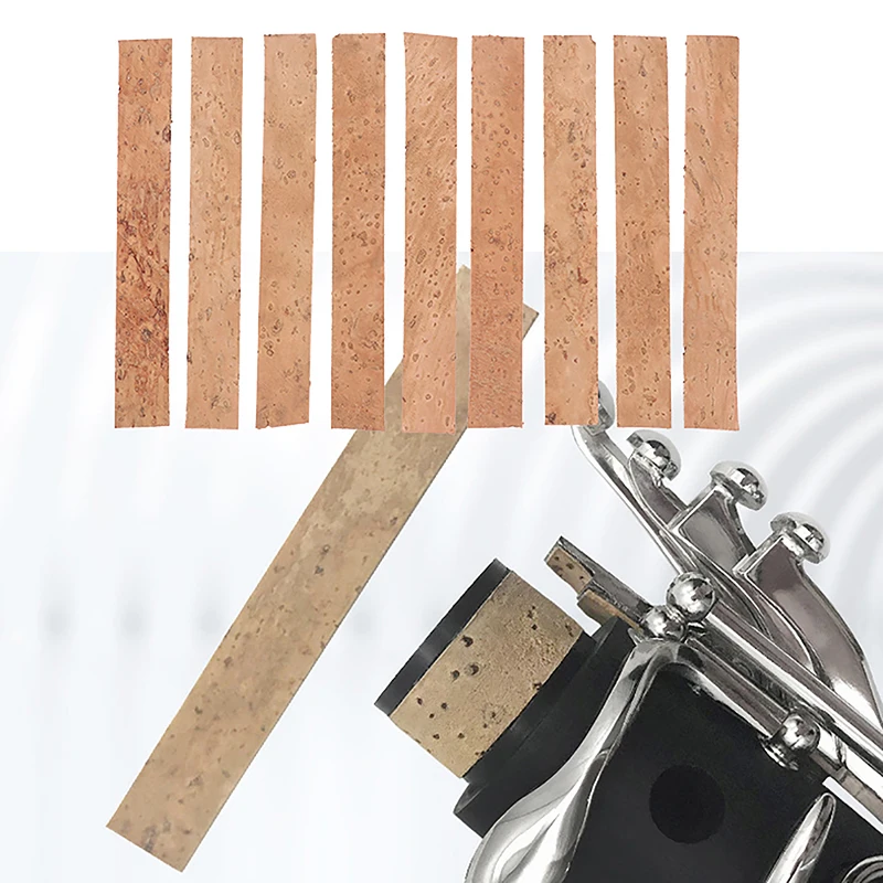 10 Pcs Clarinet Cork Saxophones Clarinet Neck Cork Joint Sheets for Saxophones Musical Instruments Accessories