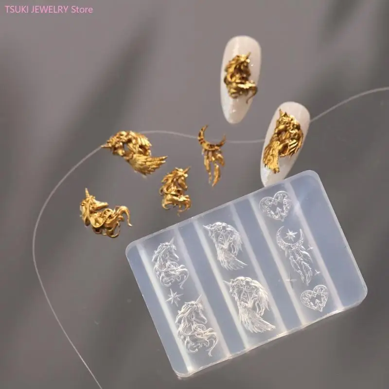62KE Silicone Art Moulds Horse Silicone Template Designing Tool