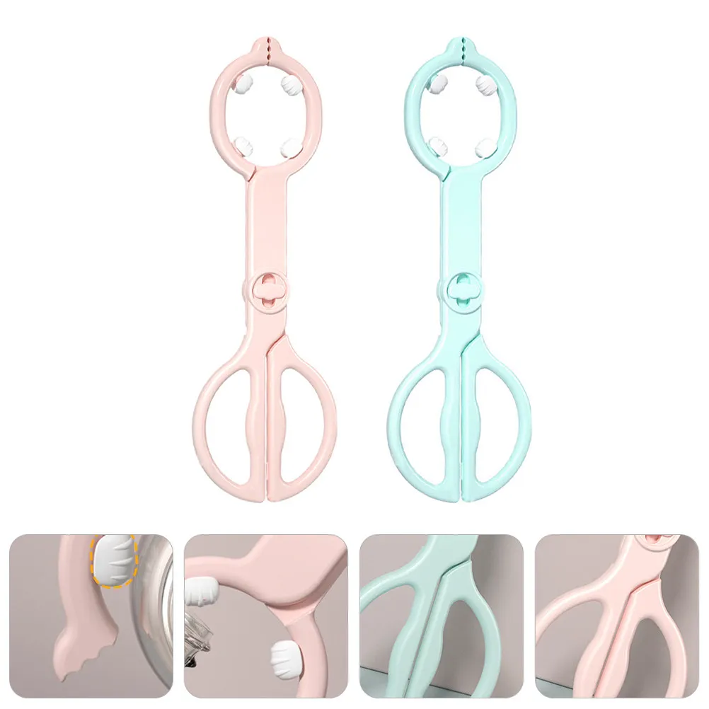 

2 шт. зажимы для детских бутылочек, термостойкие, противоскользящие, с длинной ручкой, эргономичной формы, легко моются