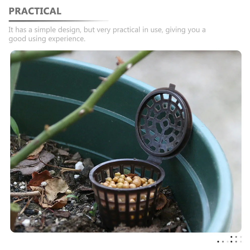 

Basket with Lid for Portable Planting Bonsai Container Soil Storage Gardening Tool Home Plants Balcony