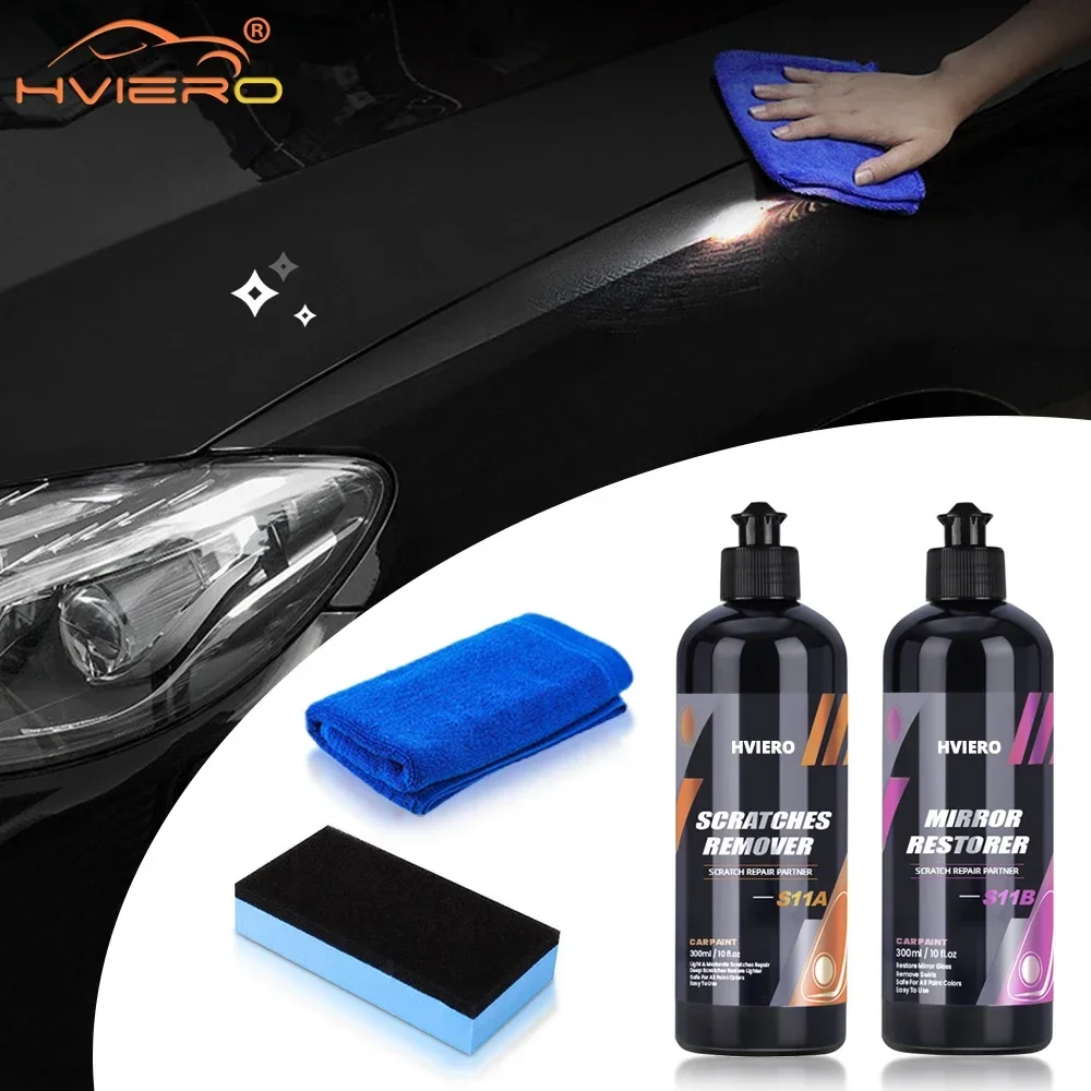 50ml-300ml cuidados com a pintura polimento cera líquida kit de remoção de arranhões automático agente de reparo anti-risco processamento de detalhes acessórios do carro