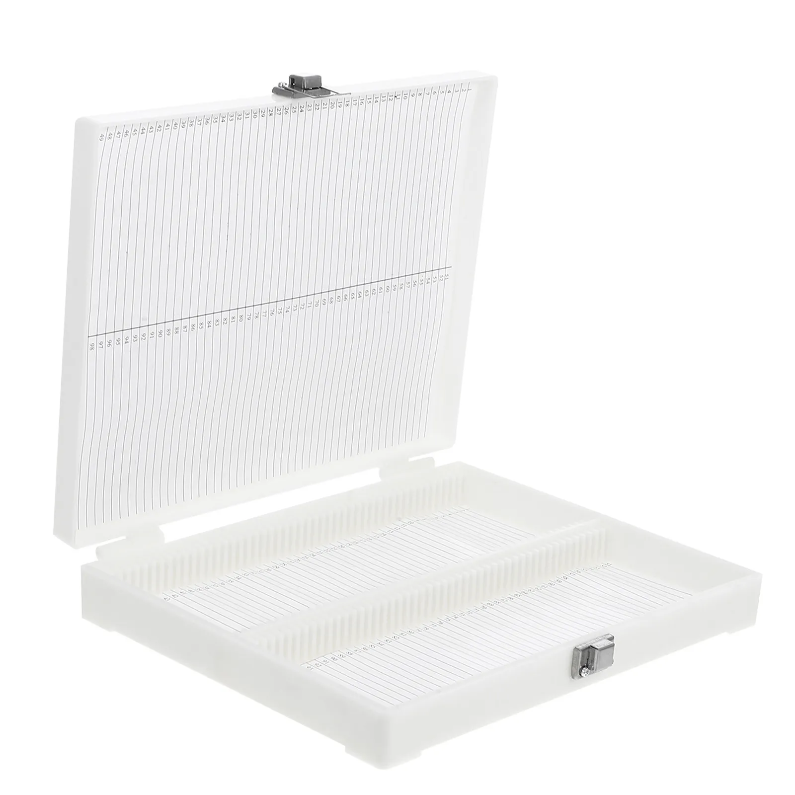 High-Capacity 100-Slot Microscope Specimen Storage Organizer for Pathology Slides Laboratory Slide Holder Reusable