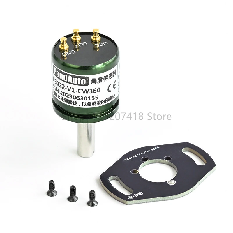 Capteur d'angle à effet Hall rotatif P3022-V1-CW360 5VDC, magnétisme à cercle complet de 0 à 360 degrés, sortie 0-5, nouveau