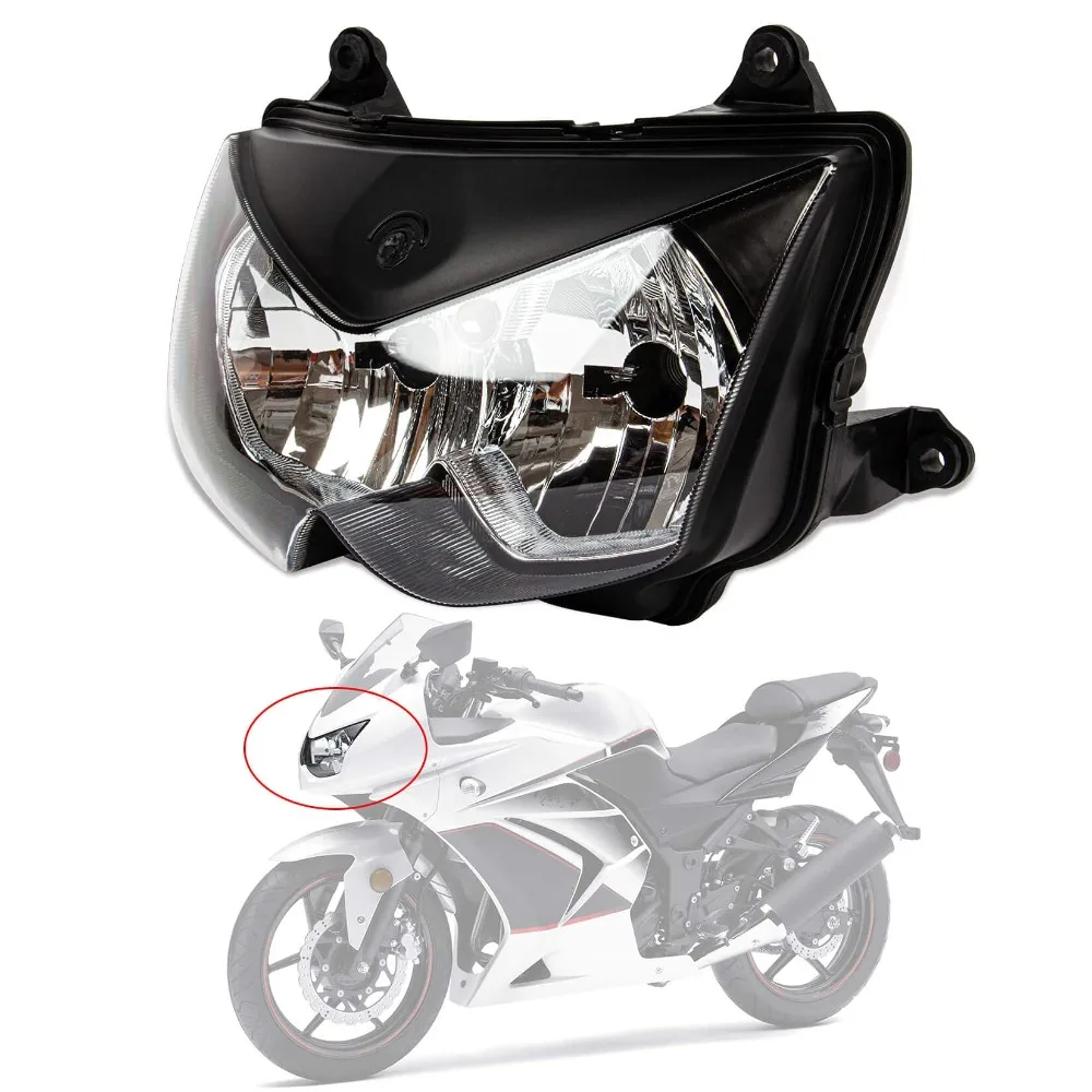 

Motorcycle Front Headlight Headlamp light Assemblies Cover For Kawasaki Ninja EX250 250R 2008-2012 Z1000 2003-2006