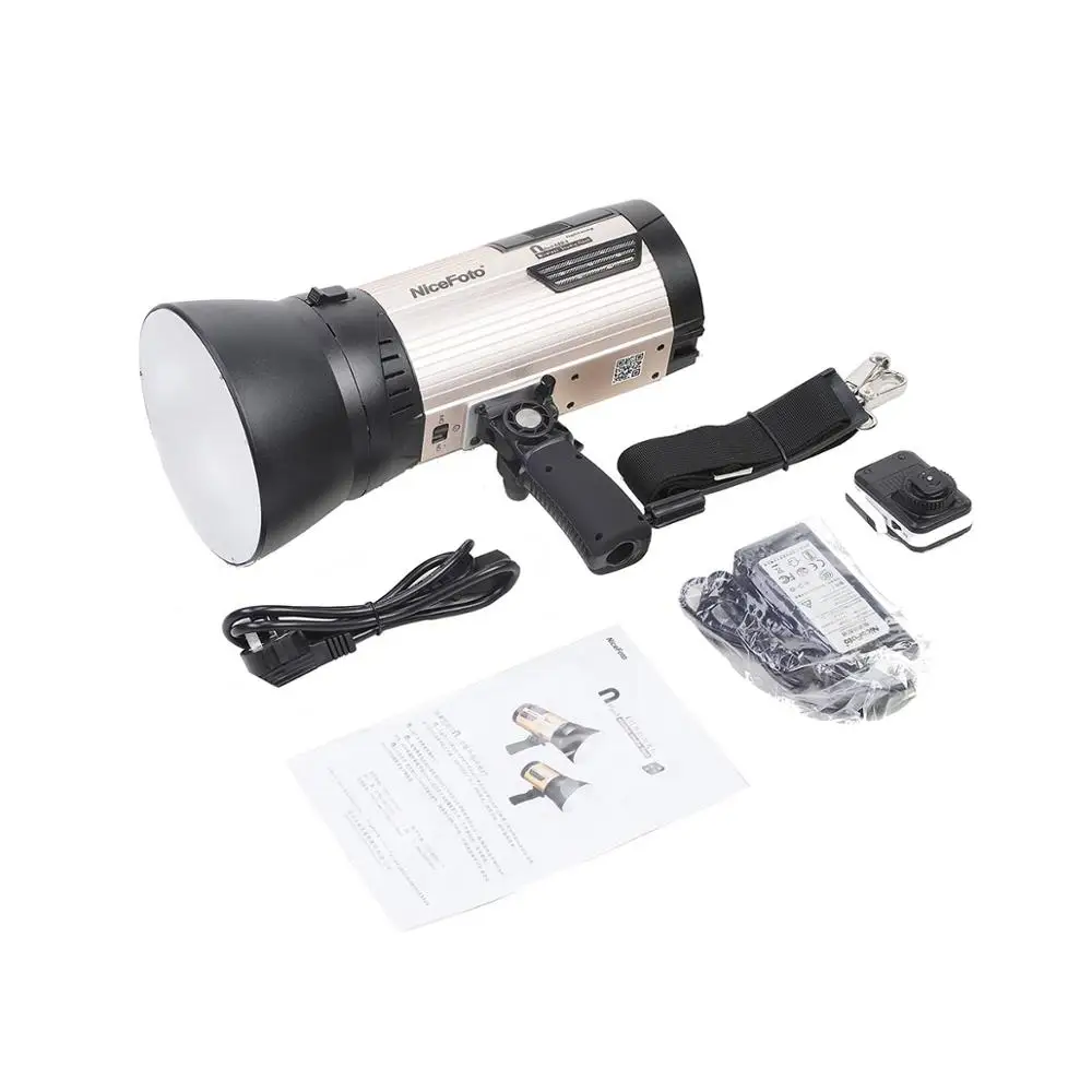 Nflash680A NiceFoto 680ws بطارية تعمل بالطاقة استوديو فلاش المحمولة اللاسلكية ضوء فلاش ستروب ضوء فلاش ، معدات التصوير الفوتوغرافي #6