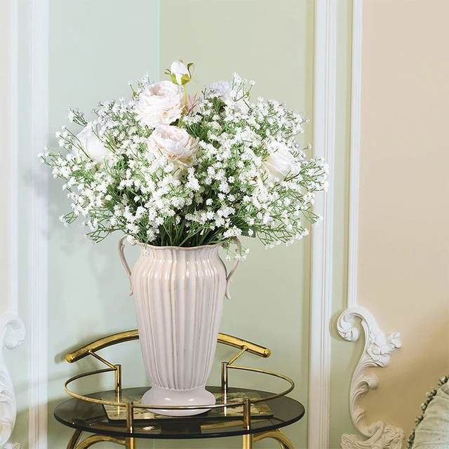 1Pcs 63cm Babies Breath Artificial Flowers Plastic Gypsophila DIY Floral Bouquets For Handmade Wedding Party Home Decoration 3