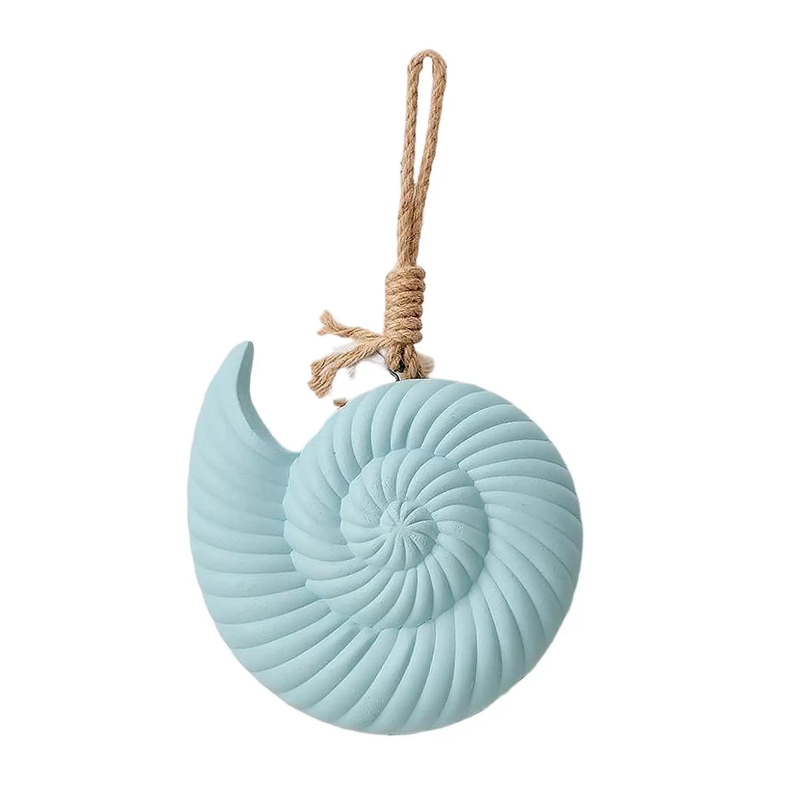 Mediterranean Wooden Conch Pendant Nautical Room Decor Creative Wall Art Decoration for Apartment Bedroom