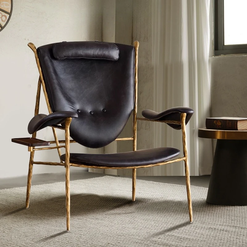 

American lounge chair retro chief cigar English godfather chair cafe bed and breakfast tea space recliner