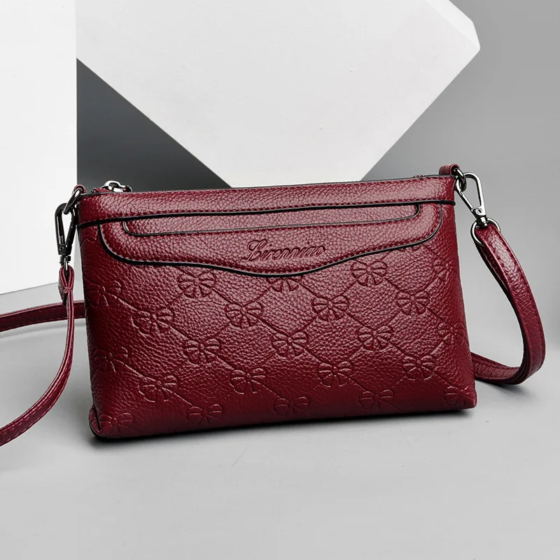 

Women Leather Shoulder Bag Crossbody Fashion Messenger Bags Casual Small Women Summer New 2025 Middle-aged Mother Simple