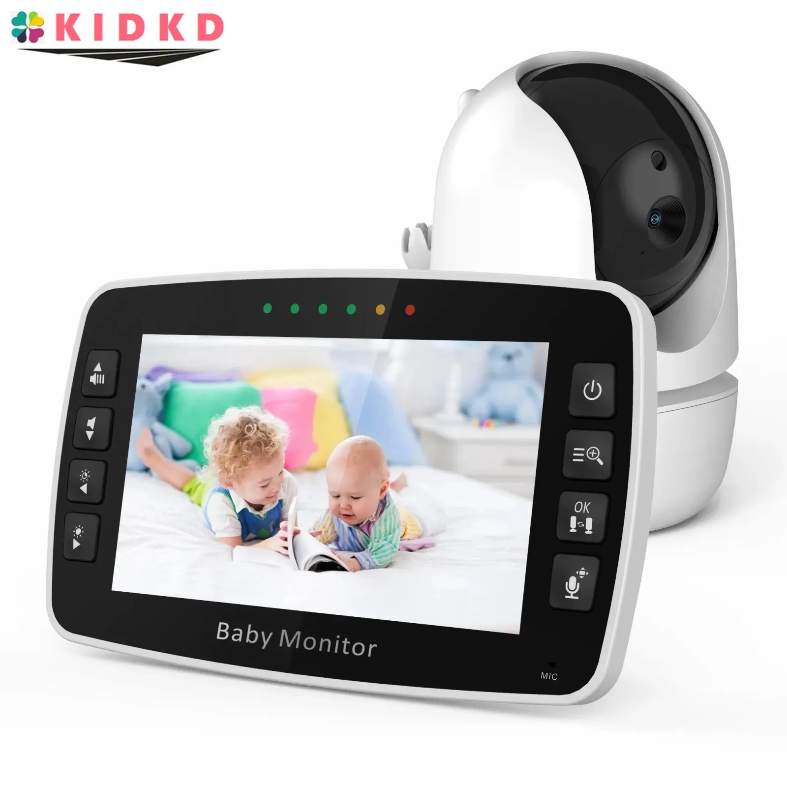 

4.3Inch Baby Monitor IPS Screen Wireless Video Intercom Temperature Display Nanny Cam Long Distance Baby Cry Alarm Sitter Camera