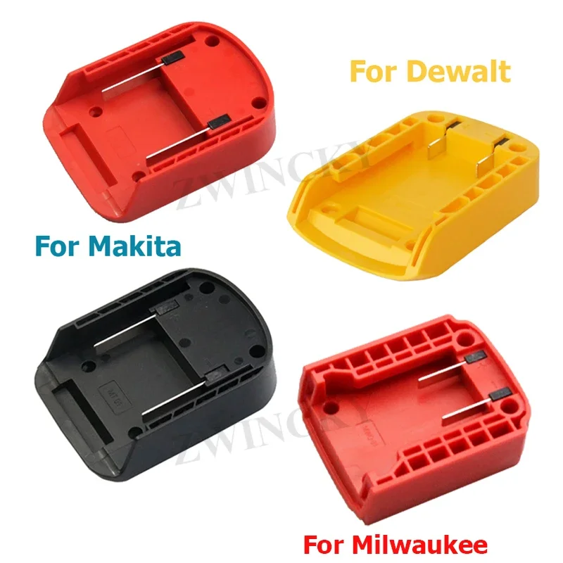 Adapter ABS DIY przenośna, trwała obudowa głowicy ładującej do Makita/DeWalt/Milwaukee 18V złącze baterii litowej zasilacz