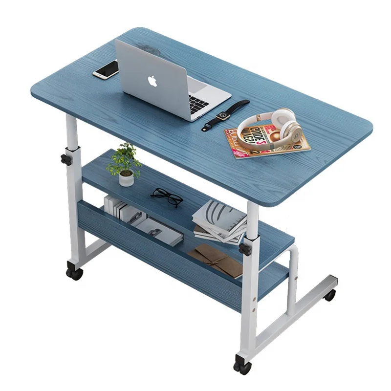 

&Modern Cheap Beside Study Table White Sit Stand Lap Height Adjustable Computer Desk for Bed