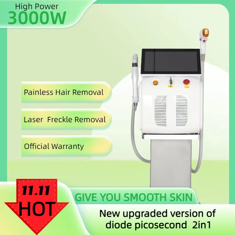 

808 Picosecond Laser Diode 3 Wavelength Hair Removal Machine Ice Point 755nm 808nm 1064nmLaser Hair Removal Machine