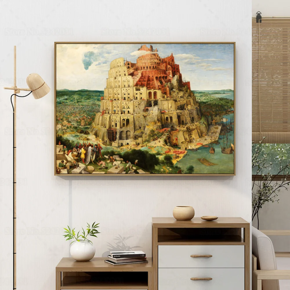 Peter Bruegel The Elder The Tower of Babel Canvas Painting Wall Art Decor