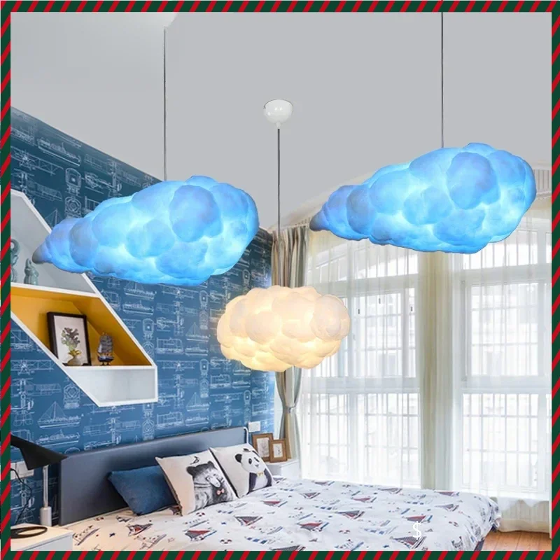 

Modern White Floating Cloud Pendant Light E27 Base for Indoor Lighting Decor Suitable for Bedroom Living Room Cloth Store