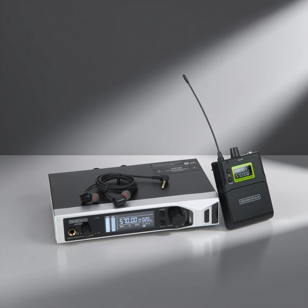 Senboran WM1000 système de surveillance sans fil intra-auriculaire équipement de surveillance stéréo professionnel accompagnement de bande de performance sur scène