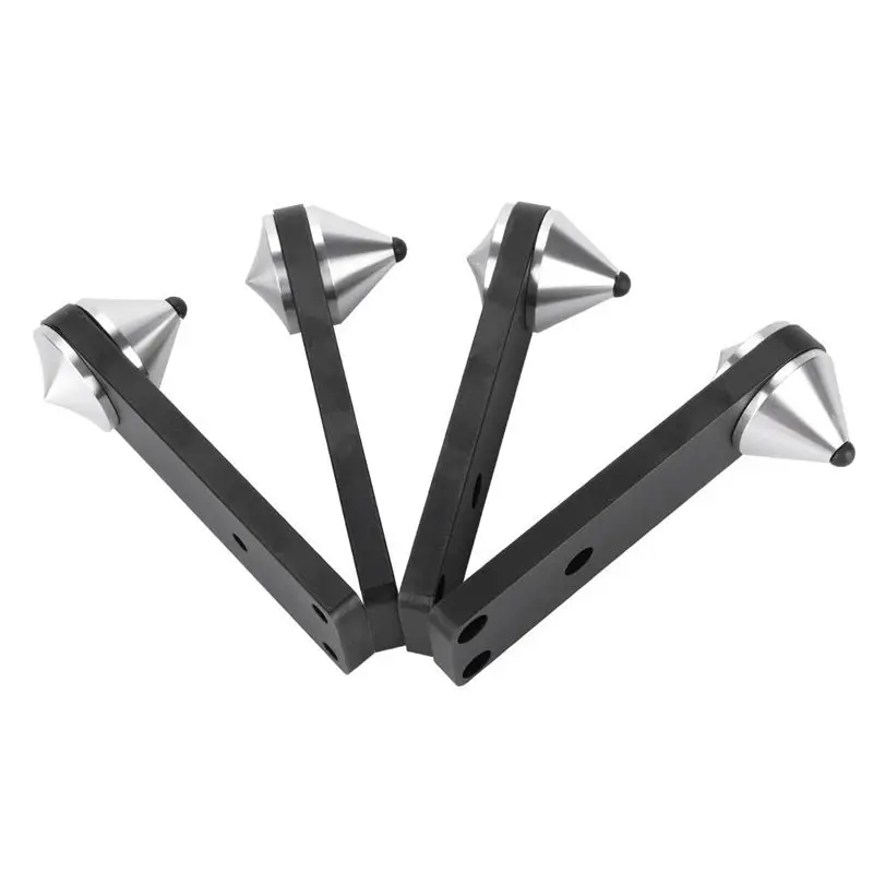 

A28Q-4 PCS Combined Type Speaker Foot Subwoofer Shockproof Spike Bracket Black & Silver Speaker Spike Shock