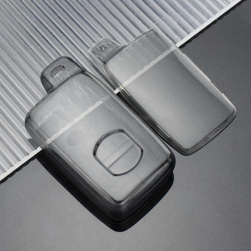 Transparent Car Key Case Cover for Toyota Camry Prius Land Cruiser Prado 150 Crown for Subaru Foreste XV Keychain Holder