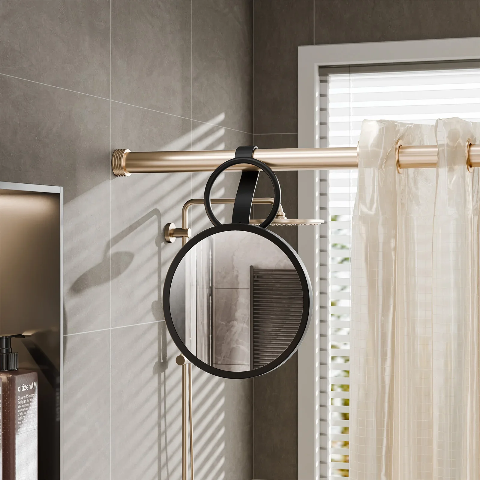 

TAILI Shower Mirror for Shaving Removable Anti-Fog Makeup Mirror for Wall Hanging for Travel Camping Bathroom Mirror Accessories