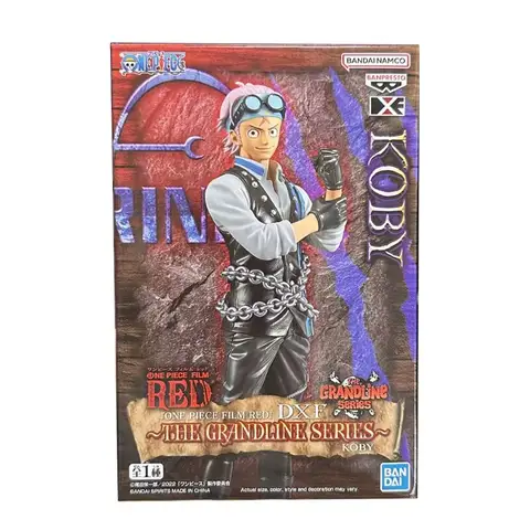 Original Bandai DXF Figure One Piece Film Red Koby The Grandline Series 17Cm Anime Figure Model Collectible Toys