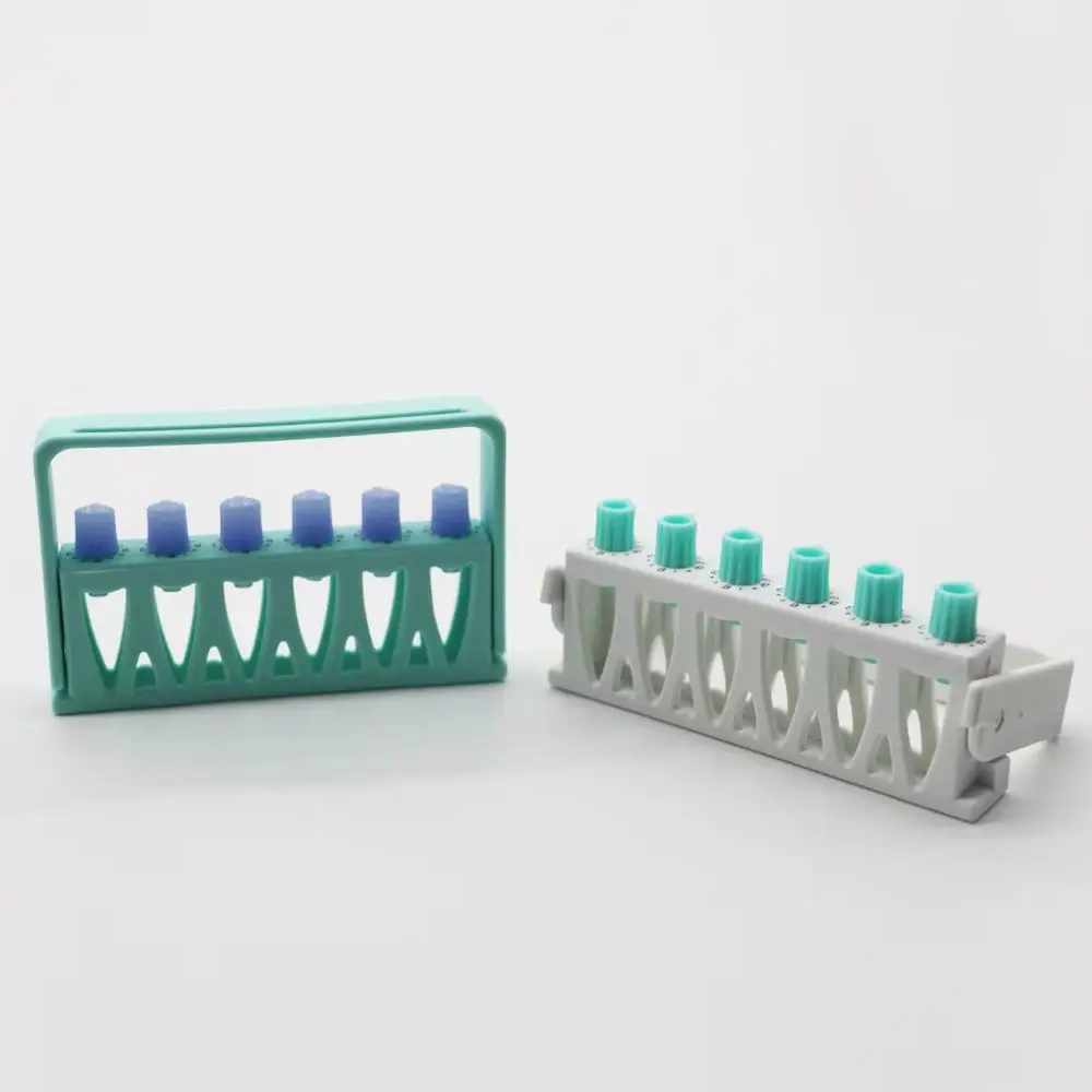 

DENHRRS Store 6Holes Root Canal File Counting Disinfection Measuring Rack Memory Expanding Needle Rack Counter Root Canal File