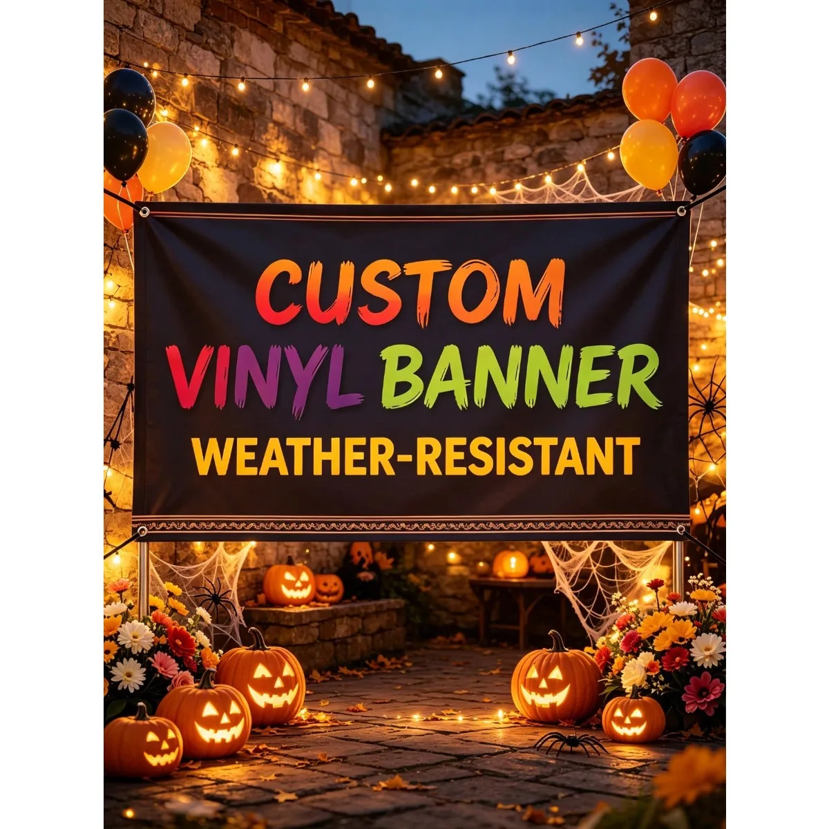 1pc Customized Banner Personalized Full Color Sign Indoor Outdoor Banner for Graduation Party Events Image Advertising Decor