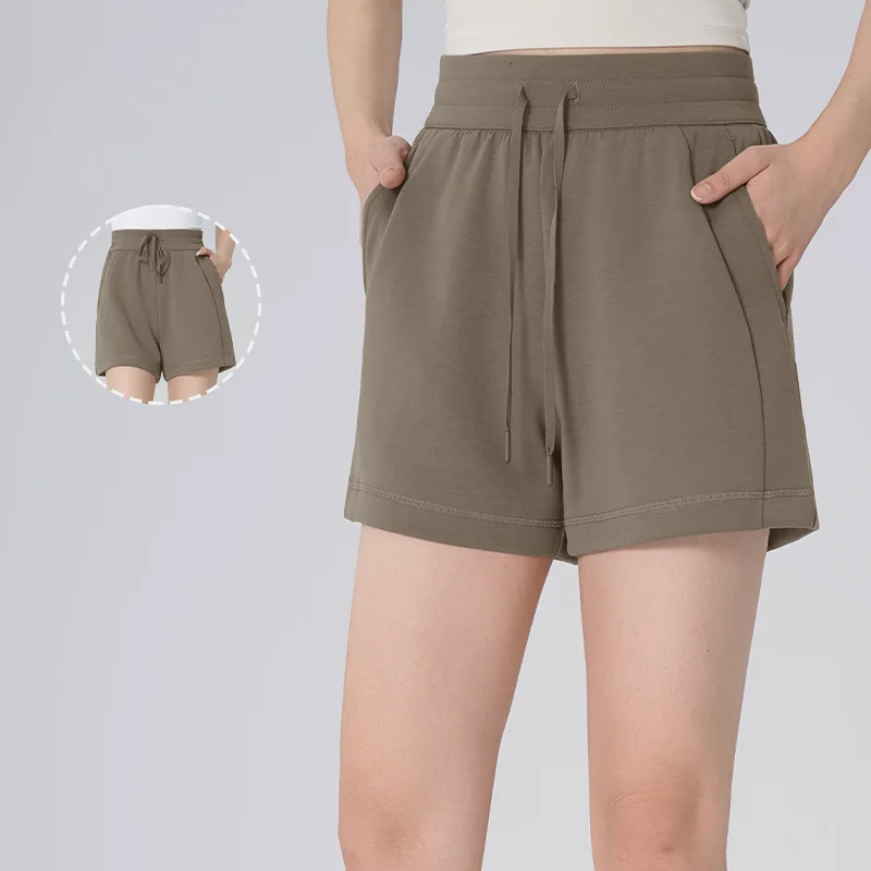 Ivoogle 요가 스포츠 반바지 여성 여름 얇은 섹션 느슨한 피트니스 바지 러닝 댄스 훈련 요가 바지 댄스 바지