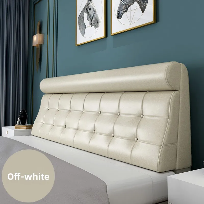 Modern Minimalist Padded Headboard Cover Leather Look Washable Tatami Nordic Headboards Bedhead Soft Bag for Home Decor