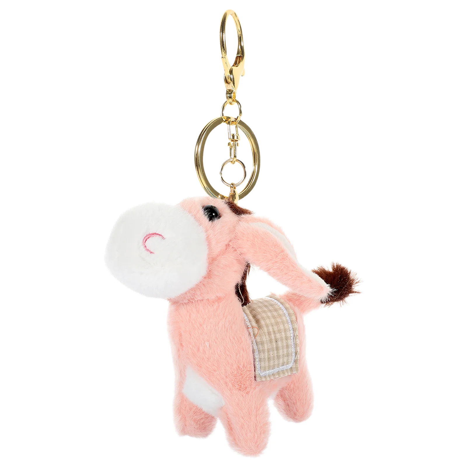 

Animal Keychain Donkey Bag Hanging Decor Mini Schoolbag Plush Pendants Plushies