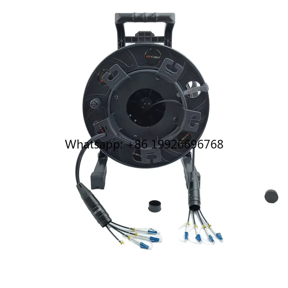 High-Speed  Optical Fiber Cable Reel TCELC Model 1080p Resolution Single Mode Armoured TPU Sheath Multi Cores