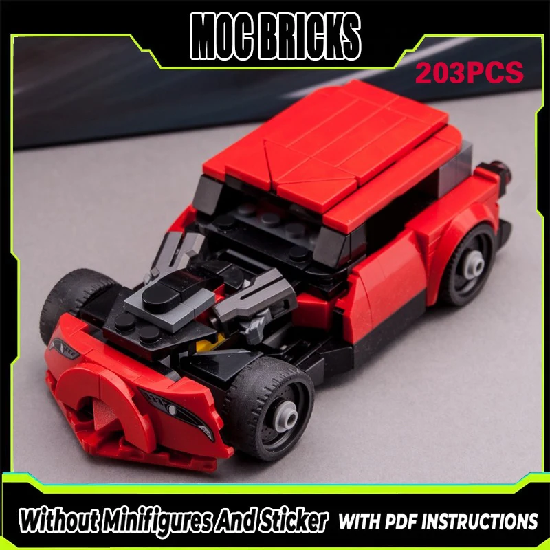 

Speed Racing Car Model MOC Building Bricks Top Tier Sports Car Modular Technology Gifts Holiday Assemble Children Toys Suit