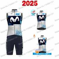 M Pro Team 2025 Cycling Wind Vest Men Cycling Vest Windproof Road Cycling Jersey Sleeveless Bicycle Windbreaker MTB Sportswear