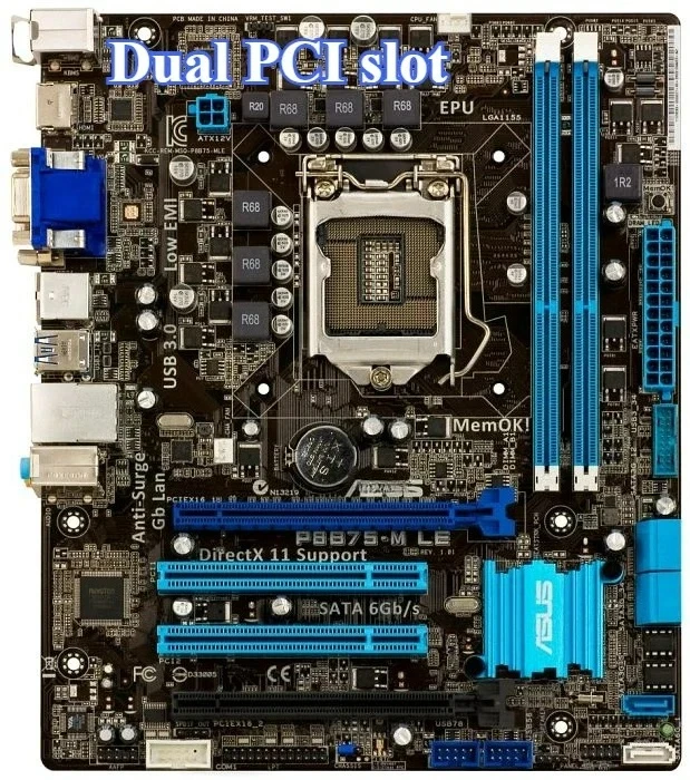 

Используется для ASUS P8B75-M LE LX PLUS V TW B75M-A B75H2-AM 1155-контактная основная плата