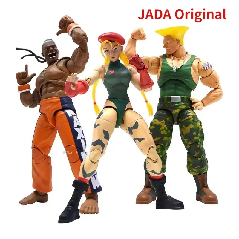 In Stock JADA Original 1/12 Scale Fighting Single Player Games Character Cammy Dee Jay Guile Full Set Collectible Action Figure