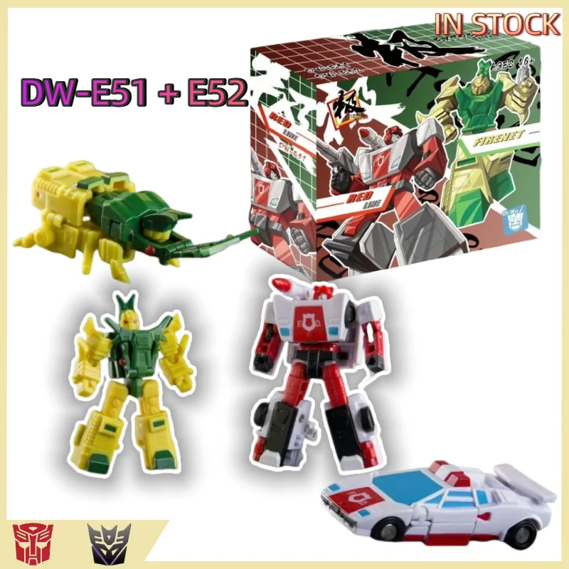 

【IN STOCK】 Transformed Toys Original Product Dr. Wu DW-E51 + E52 Red Alert + Stag Beetle Barrage Set, Small Scale