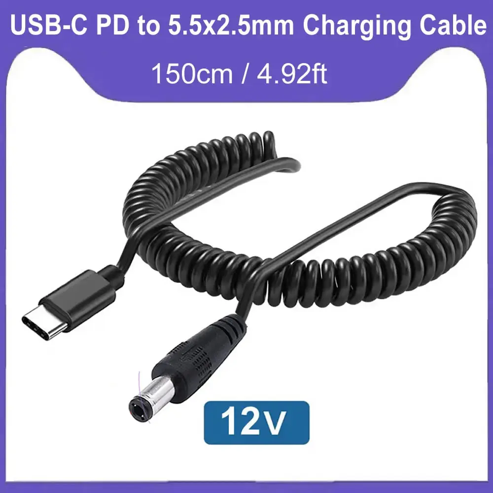 �y�Z�[�����zUSB C - 5.5 x 2.5mm �d���R�[�h�AType C ���͂��� DC 12V �o�́APD �[�d��ƃ��o�C���o�b�e���[�ɑΉ��B �A�E�g�h�A�A�X�^�W�I�A���s�p