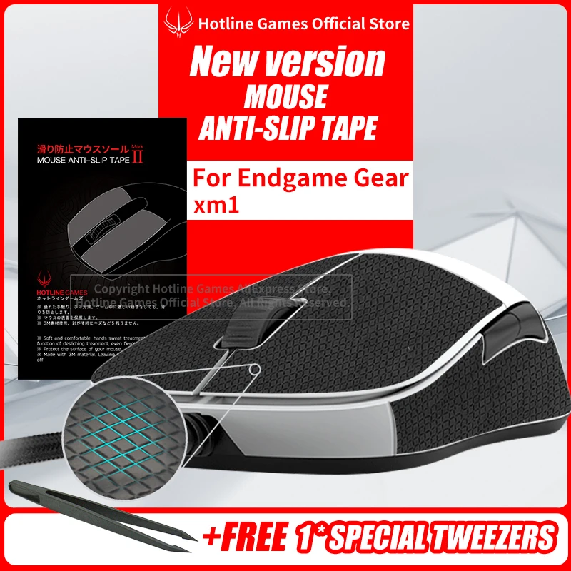 Hotline Games 2.0 Mouse Grip Tape For Endgame Gear XM1 Wireless Gaming Mouse