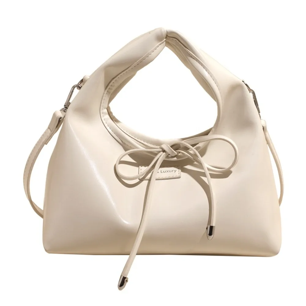 

Ins PU Leather Bowknot Handbag Korean Style Sweet Bow Wrist Bag Casual Crossbody Women Clutch Purse Daily