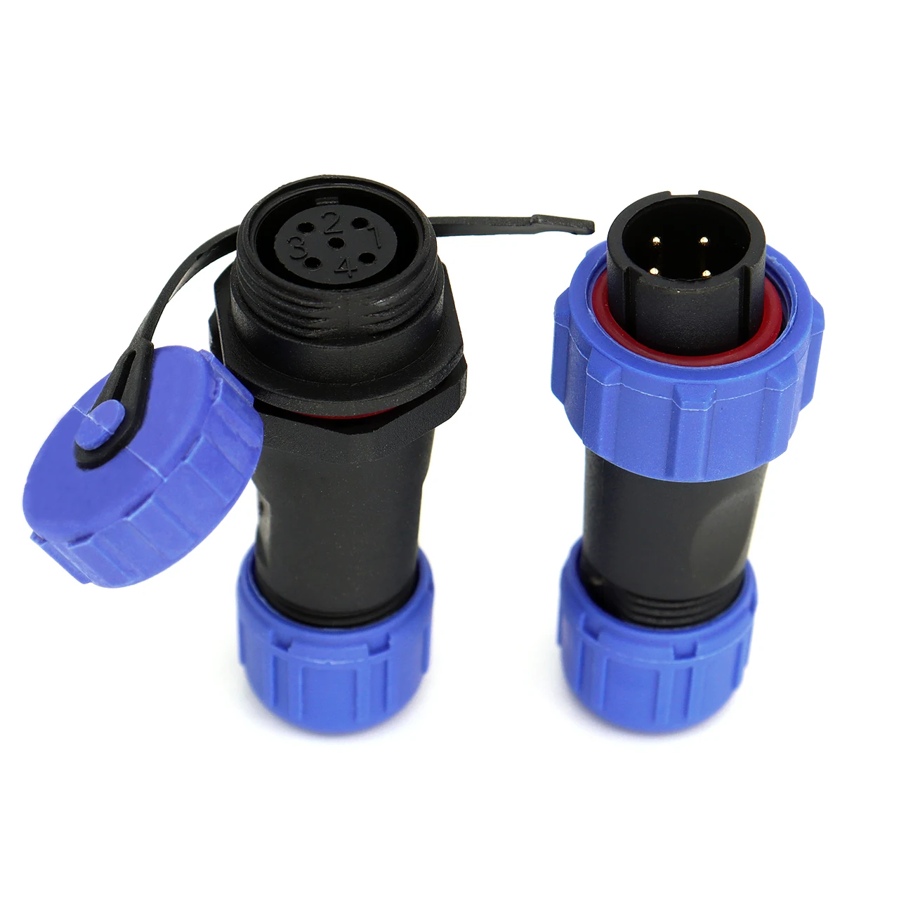 SP13/SP17/SP21 2-12Pin IP68 Waterproof Panel Mounting Connector Industrial Cable Equipment Power Line Communication Cable