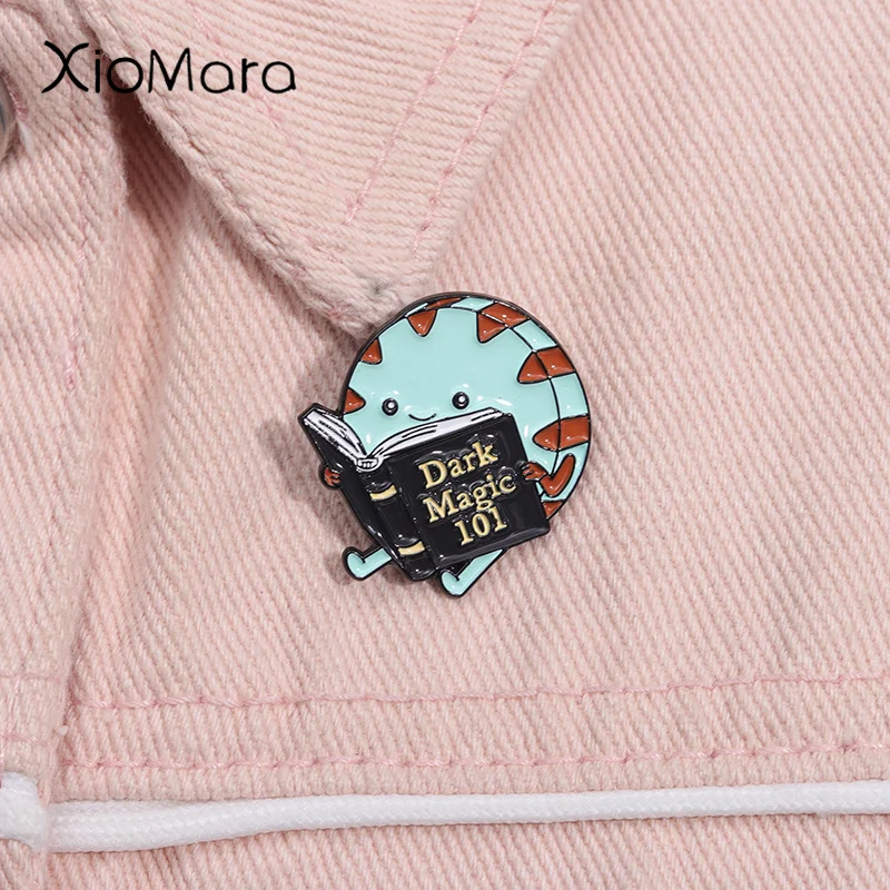 Dark Magic 101 Enamel Pin Cartoon Cute Adventure Time Brooch Lapel Backpack Badge Jewelry Gift For Friends