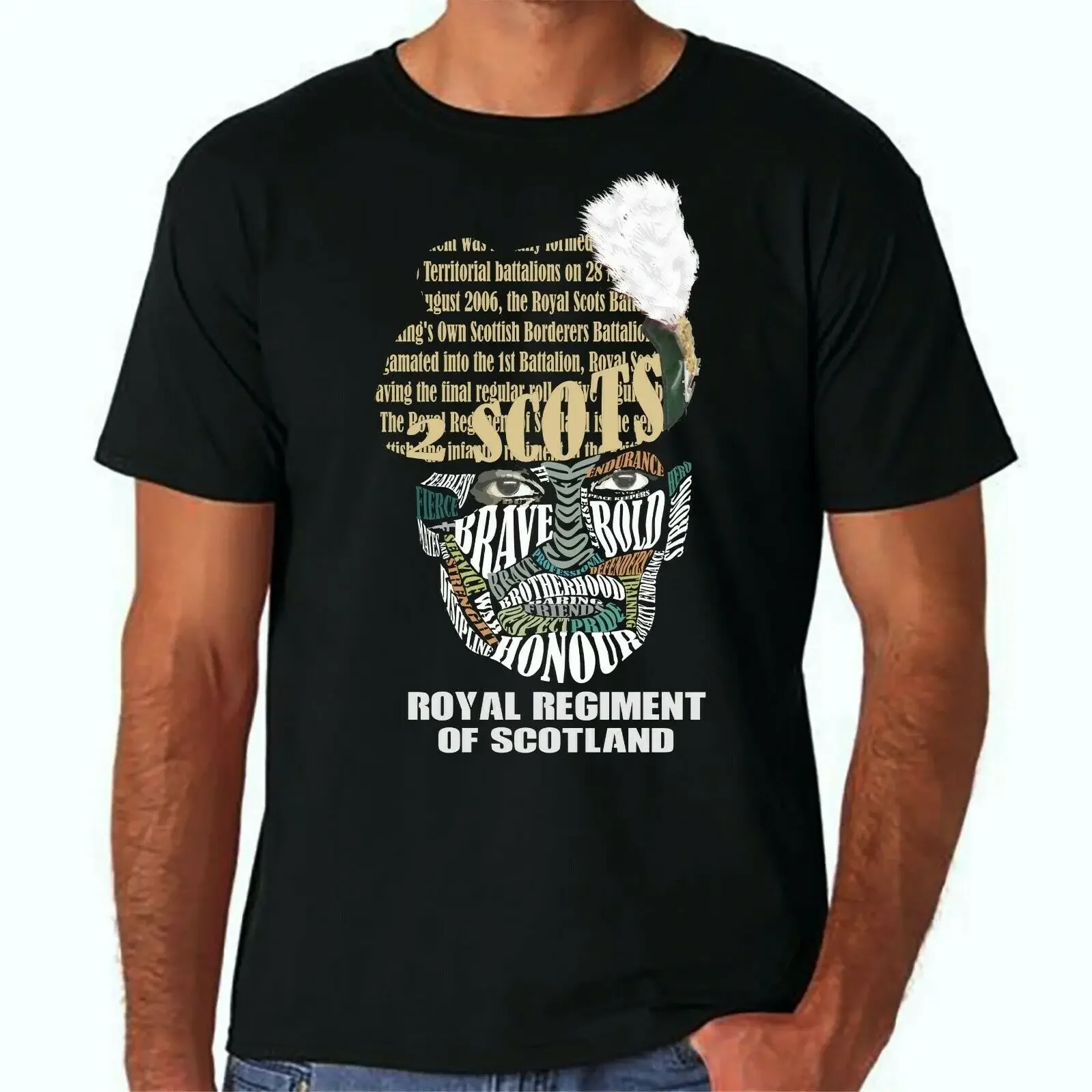 1 Scots 2 Scots 3 Scots Royal Regiment Of Scotland T-Shirt RRS Tshirt Premium Cotton Short Sleeve O-Neck Mens T Shirt New