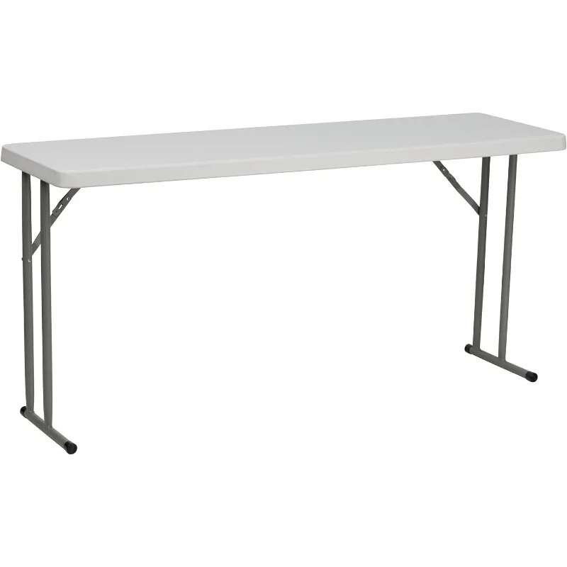 

Kathryn 5' Plastic Folding Training and Event Table, Rectangular Folding Training Table with 330-lb. Static Weight Capacity