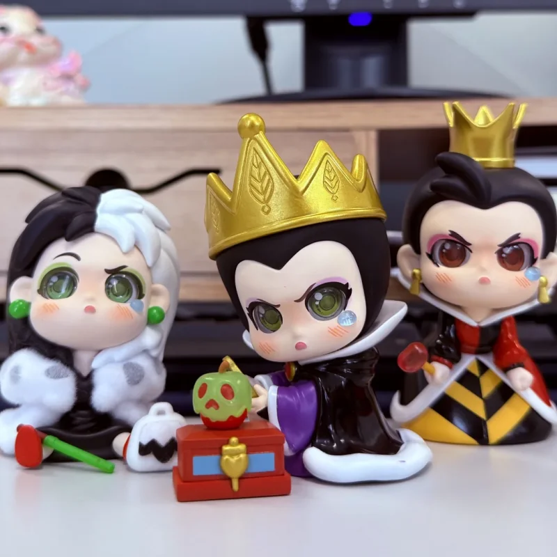 

Disney Blind Box Villains Series Anime Peripheral Figures Evil Queen Cruella Ursula Hades Maleficent Garage Kit Trendy Toy Gifts