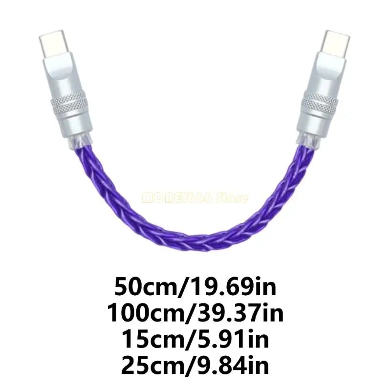 F62C 타입 C에서 빠른 충전 및 데이터 전송을위한 C 형 꼰 케이블 내구성