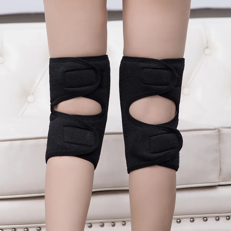 1PC hiver chaud genouillères pour femmes jambières hommes personnes âgées jambe froide arthrite genouillère genou soutien lapin fourrure genou protecteur