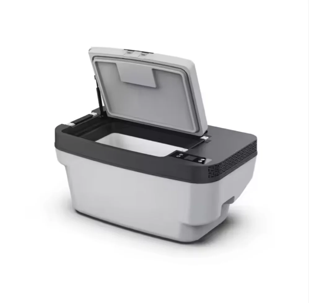 Para Tesla Model Y Trunk-35L 12V/24V refrigerador portátil para coche con compresor congelador de coche, enfriador de viaje para acampar con Control por aplicación