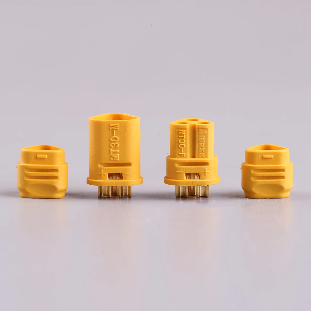 موصل AMASS MT30 ثلاثي الأطراف 2 مم / موصل محرك / مجموعة قوابس لبطارية الليثيوم بوليمر للطائرات بدون طيار ونماذج التحكم عن بعد 30 أمبير