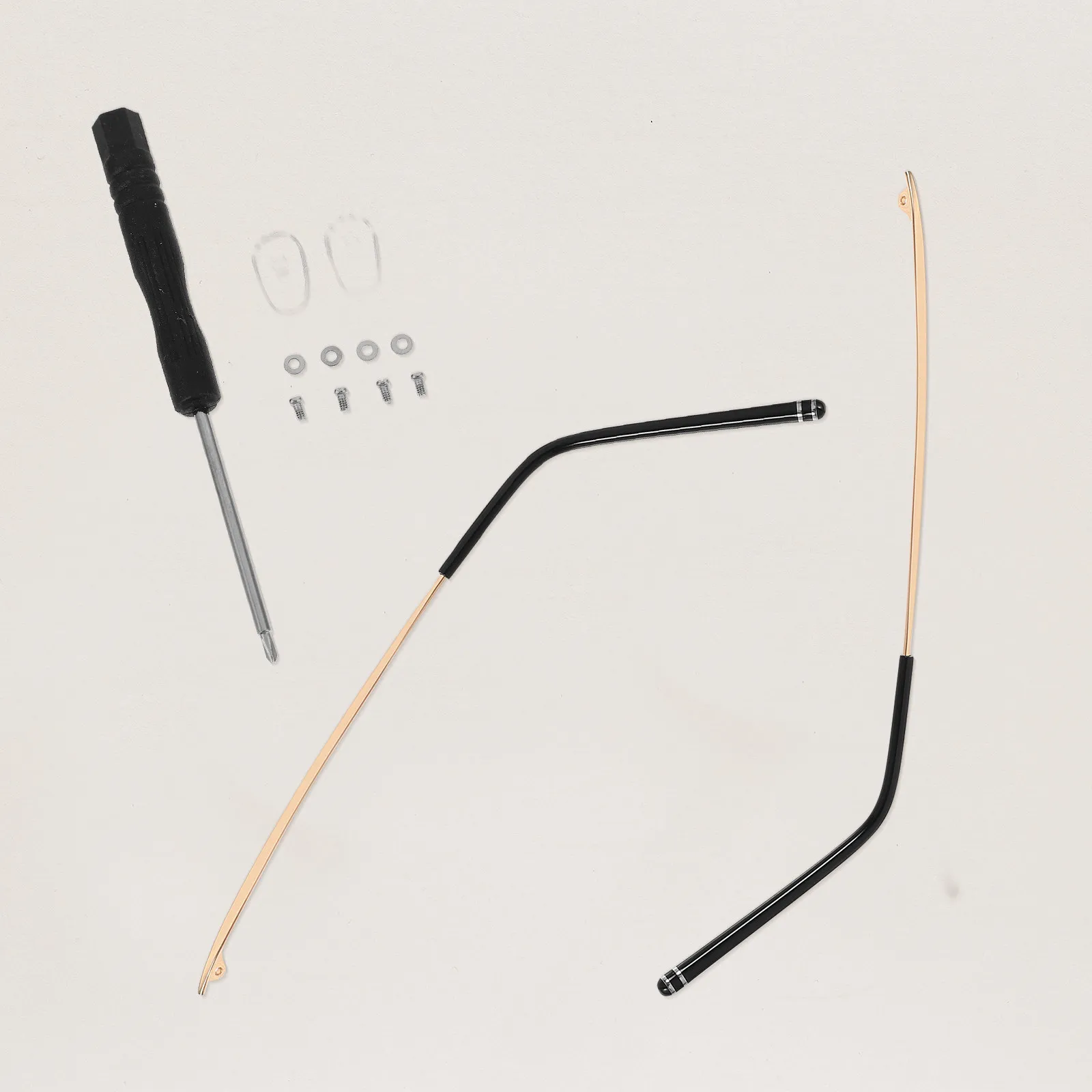 

1 пара сменных дужек для очков, металлические детали для ремонта оправы, подходят для всех, модный подарок на День святого Валентина и Рождество